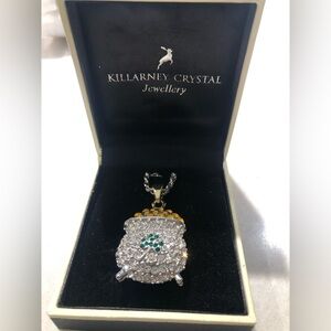 Killarney Crystal Pot of Gold Necklace